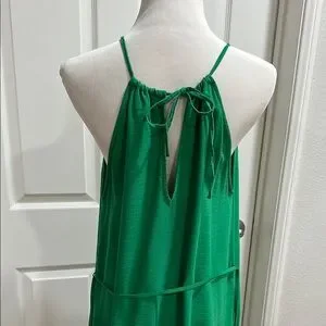 Banana Republic | Dresses | Banana Republic Linen Green Halter Maxi Dress |  Poshmark